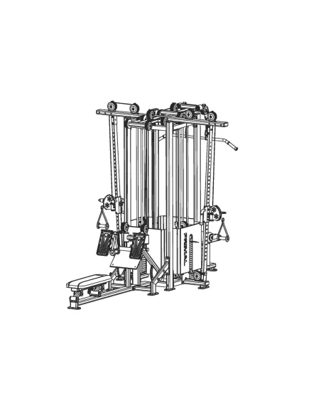 PRIMAL JUNGLE GYM Club  8 STATION  multi-stack