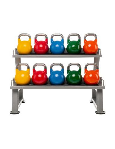 Rack Kettlebells 2 plateaux Ellipse Fitness-Home-musculation-Pas cher