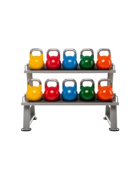 Rack Kettlebells 2 plateaux Ellipse Fitness-Home-musculation-Pas cher
