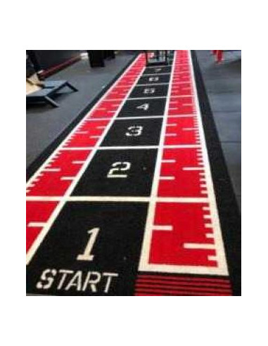 Tapis pelouse fonctionnel Noir/Rouge 10m - FDL VAR139-Home-musculation-Pas cher