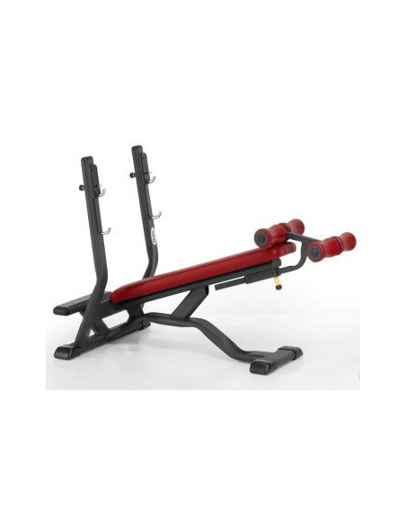 TELJU Fitness  Banc décliné Étroit, pour barre de 1.80m 4SHO072/0-Home-musculation-Pas cher