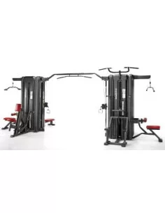 TELJU Fitness Multi-stations 8 postes avec dos-dips assisté et rameur 4SHO026/1-Home-musculation-Pas cher