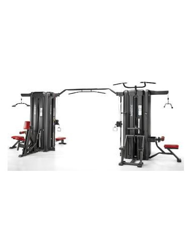 TELJU Fitness Multi-stations 8 postes avec dos-dips assisté et rameur 4SHO026/1-Home-musculation-Pas cher