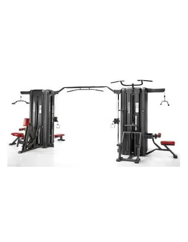 TELJU Fitness Multi-stations 8 postes avec dos-dips assisté et rameur 4SHO026/1-Home-musculation-Pas cher