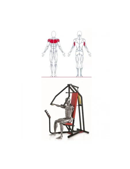 Air350 Machine de pressage de poitrine bi-axiale