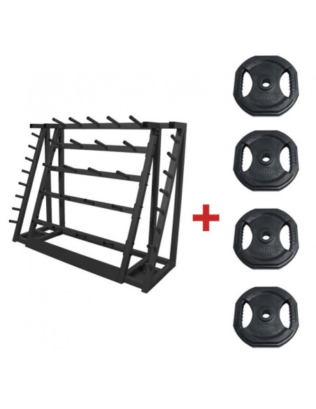 PACK RACK + 20 KITS PUMP 20KG NOIR (20KG)-Home-musculation-Pas cher